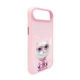Nimmy Cool & Cute 2.0 White Rich & Beauty Cat Case with MagSafe for iPhone 17 Air 6.5" Pink - N-KMLL-IP17-AIR-04