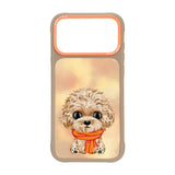 Nimmy Big Eye Cute Pet Poodle Dog Case with MagSafe for iPhone 17 Pro Max 6.9" Brown Orange - N-XDY-IP17-PRO-MAX-04