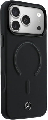 Mercedes Benz Leather Case with 3D MagSafe for iPhone 17 Pro Max 6.9" Black - MEHMP17X25PEMMOK