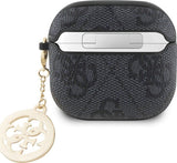 Guess 4G Script PC/PU Charm Case For AirPods 4 Black - GUA4P4E4CDK