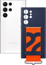 Samsung Galaxy S22 Ultra Silicone Cover with Strap Navy - EF-GS908TNEGWW