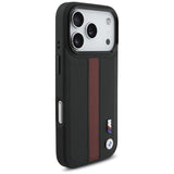 BMW M Perforated Stripe Logo Case with MagSafe for iPhone 17 Pro 6.3" Red - BMHMP17L25PCPSKR