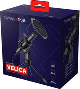 Trust GXT 241 Velica USB Gaming Microphone with Tripod Stand Black - 24182