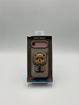 Nimmy Cool & Cute 2.0 Bear Case with MagSafe Stand for iPhone 17 Air 6.5" Grey Orange - N-YJKM-CXZJZH-IP17-AIR-011-A