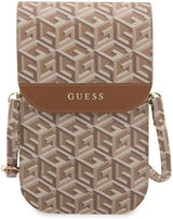 Guess Gcube Universal Phone Pouch with Strap Brown - GUWBHGCFSEW