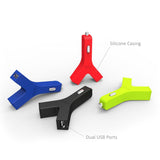 Tylt Y-Charge 4.2 Amp Red In Car Charger with 2 x 2.1A USB Ports YCHG42RD-T