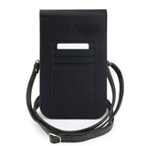 Guess PU Leather Grained 4G Metal Logo Universal Phone Bag Black - GUWBPG4L4CNK
