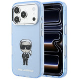 Karl Lagerfeld IML Ikonik Sketch Print Case with MagSafe for iPhone 17/18 Pro Max 6.9" Light Blue - KLHMP18X6HKIKDB