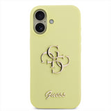 Guess Liquid Silicone 4G Metal Logo Case for iPhone 17 6.3" Yellow - GUHCP17SSC4GLMY