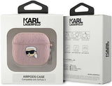 Karl Lagerfeld Monogram Karl Head Case for AirPods 3 Pink - KLA3PGKIPP