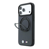 BMW Kevlar Case with 360 MagSafe Ring Stand for iPhone 17/18 Pro Max 6.9" Anthracite - BMHMP18X26SWTKRSG