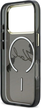Karl Lagerfeld Script Logo Case with MagSafe for iPhone 17/18 Pro 6.3" Black - KLHMP18L5HKSCAK
