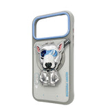 Nimmy Cool & Cute 2.0 Terrier Dog Case with MagSafe Stand for iPhone 17 Pro 6.3" Grey Blue - N-YJKM-CXZJZH-IP17-PRO-019