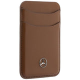 Mercedes Benz Leather Magnetic Card Holder Brown - MECSMPUDCSA