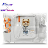 Nimmy Glasses Cool Cat Laptop Backpack Grey - N-KM-DNBB-011