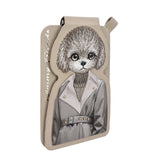 Nimmy Fashion & Cute Teddy Series Embroidery Magnetic Stand with MagSafe Brown - N-CXMC-ZJKT-14