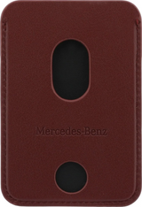 Mercedes Benz Leather Magnetic Card Holder Red - MECSMPUDCSR