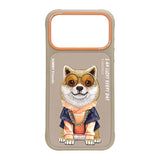 Nimmy Glasses Cool Dog Case with MagSafe for iPhone 17 Pro Max 6.9" Brown Orange - N-YJ-IP17-PRO-MAX-012-A