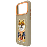 Nimmy Glasses Cool Dog Case with MagSafe for iPhone 17 Pro 6.3" Brown Orange - N-YJ-IP17-PRO-012-A