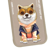 Nimmy Glasses Cool Dog Case with MagSafe for iPhone 17 Pro Max 6.9" Brown Orange - N-YJ-IP17-PRO-MAX-012-A