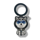 Nimmy Cool & Cute 2.0 Husky Embroidery Magnetic Stand with MagSafe Grey - N-KM-BSZJ-017