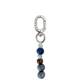 Nimmy Big Eye Cute Pet Silver Shaded Cat Mobile Phone Chain Bag Charm Ceramic Bracelet Grey -N-XDY-SL-023