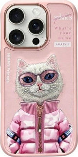 Nimmy Cool & Cute 2.0 Cat Case for iPhone 16 Pro Max 6.9" Pink - N-KM-iP16-Pro-Max-04