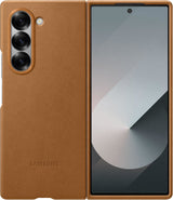 Samsung Galaxy Z Fold 6 Faux Leather/Kindsuit Case Tan - EF-VF956PAEGWW