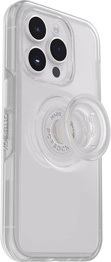 Otterbox Symmetry Series Popsockets for iphone 14 Pro 6.1" Clear 77-88798