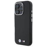 BMW M Series Kevlar Wrapped Metal Logo Case for iPhone 16 Pro Max 6.9" Black - BMHCP16X23PUFWKEV