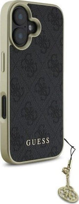 Guess 4G Charms Collection Case for iPhone 16 6.1" Black - GUHCP16SGF4GGR
