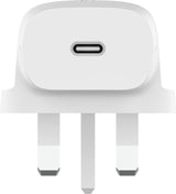 Belkin Boost Charge 20W USB C UK Wall Charger White - WCA006myWH