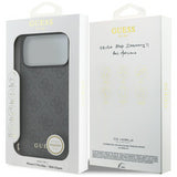 Guess 4G Charms Case for iPhone 17 Pro Max 6.9" Tone on Tone Grey - GUHMP17XGF4GCK