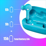 JVC Gummy True Wireless Headphones Soda Blue - HA-A7T-A-U