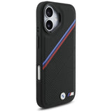 BMW M Tricolor Metal Logo Case with MagSafe for iPhone 17 6.3" Black - BMHMP17S25PCSPEK