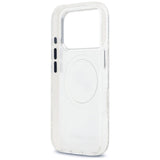 Karl Lagerfeld IML Glitter Karl & Choupette Heads Logo Case with MagSafe for iPhone 17 Pro 6.3" Grey - KLHMP17LHMKBKCHOG