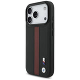 BMW M Perforated Stripe Logo Case with MagSafe for iPhone 17 Pro 6.3" Red - BMHMP17L25PCPSKR