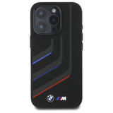 BMW Silicone Turning Lines Case with MagSafe for iPhone 16 Pro Max 6.9" Black - BMHMP16X23SLIK