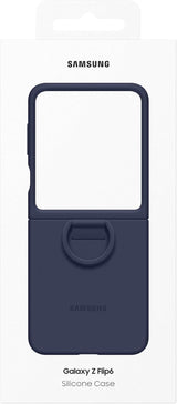 Samsung Galaxy Z Flip 6 Silicone Case with Ring Navy - EF-PF741TNEGWW