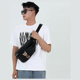 Nimmy Glasses Cool Cat Shoulder Crossbody Bag Grey - N-YJ-XB-05-A