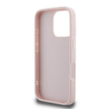 Guess Quilted Metal Logo Case for iPhone 16 Pro Max 6.9" Pink - GUHCP16XPSQSQSP
