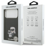 Karl Lagerfeld IML Aquarelle Karl & Choupette Logo Case with MagSafe for iPhone 17 Pro Max 6.9" Black - KLHMP17XHMKCAQOK