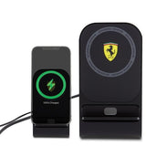 Ferrari 15W Magnetic Wireless Charger Black - FEMFBMALK