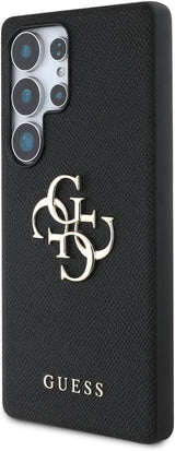 Guess Grained Big 4G Logo Small Classic Logo Case for Samsung Galaxy S25 Ultra 6.9" Black - GUHCS25LPGT4MBK