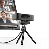 Trust TW-350 4K Webcam with Tripod Stand Black - 24422