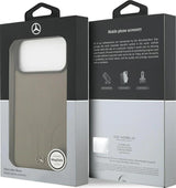 Mercedes Leather The Move Case with MagSafe for iPhone 17 Pro Max 6.9" Taupe - MEHMP17X25ROLAUT