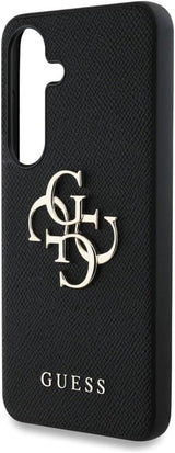 Guess Grained Big 4G Logo Small Classic Logo Case for Samsung Galaxy S25 6.2" Black - GUHCS25SPGT4MBK