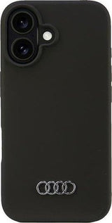 Audi Silicone Hardcase for iPhone 16 6.1" Black AU-LSRIP16-Q3/D1-BK
