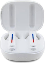 BMW M Sports Bluetooth Headphones TWS Docking Station with Printed Logo White - BMBEMIATP20LOH