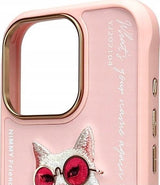 Nimmy Glasses Cool Cat Case for iPhone 16 Pro 6.3" Pink - N-YJ-iP16-Pro-04